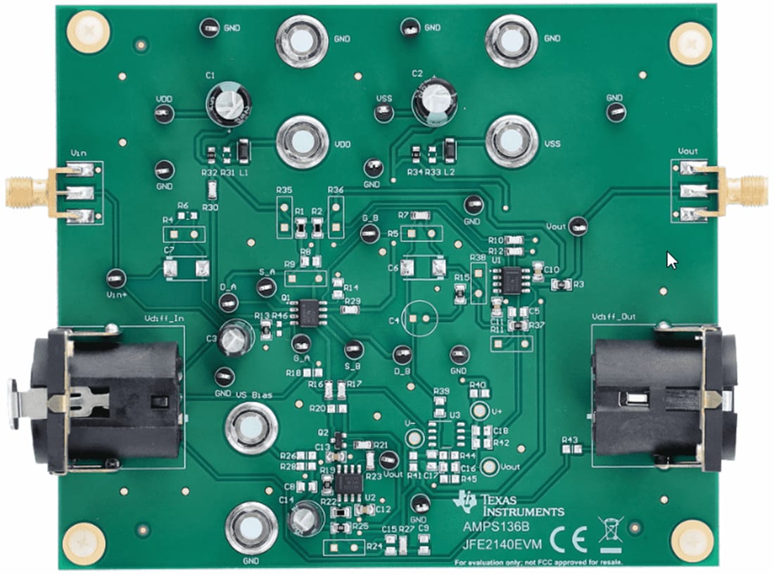 Texas Instruments JFE2140EVM JFET Evaluation Module (EVM) Texas Instruments JFE2140EVM JFET Evaluation Module (EVM)
